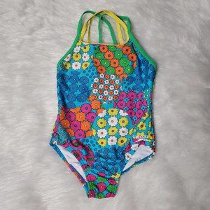Girls Speedo One Piece Bathing Suit, Multicolored Floral, Y5